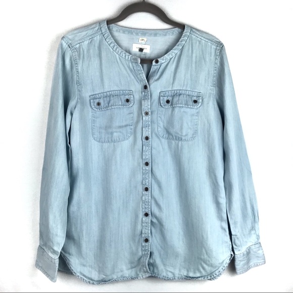 light wash denim shirt womens